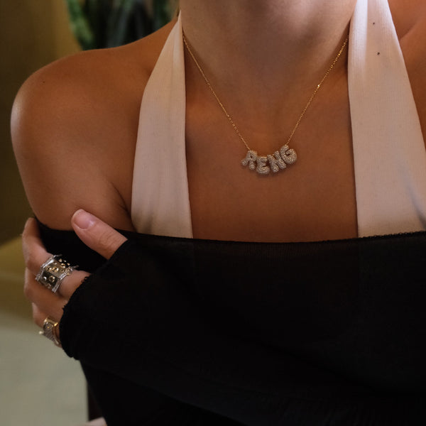 Aurel Küçük Balon Harf Kolye (4 Harf)