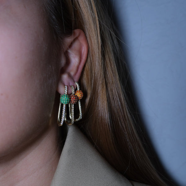 Ornela Küpe Turuncu